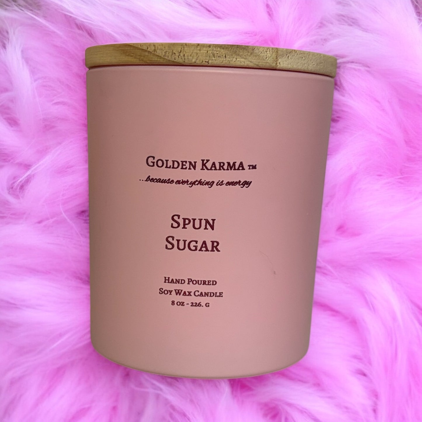 Spun Sugar 8 oz single wick Soy Candle