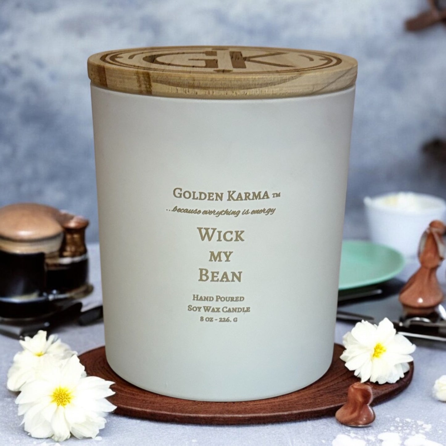 Wick My Bean 8 oz Single Wick Soy Candle