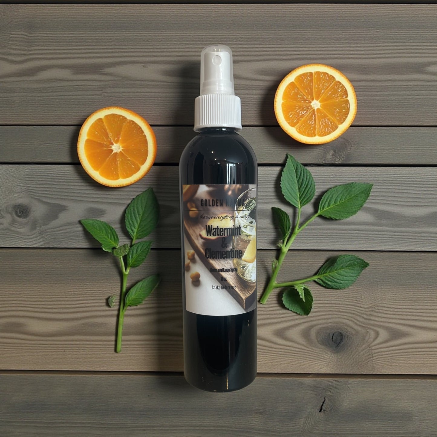 Watermint and Clementine 8 oz Room and Linen Spray