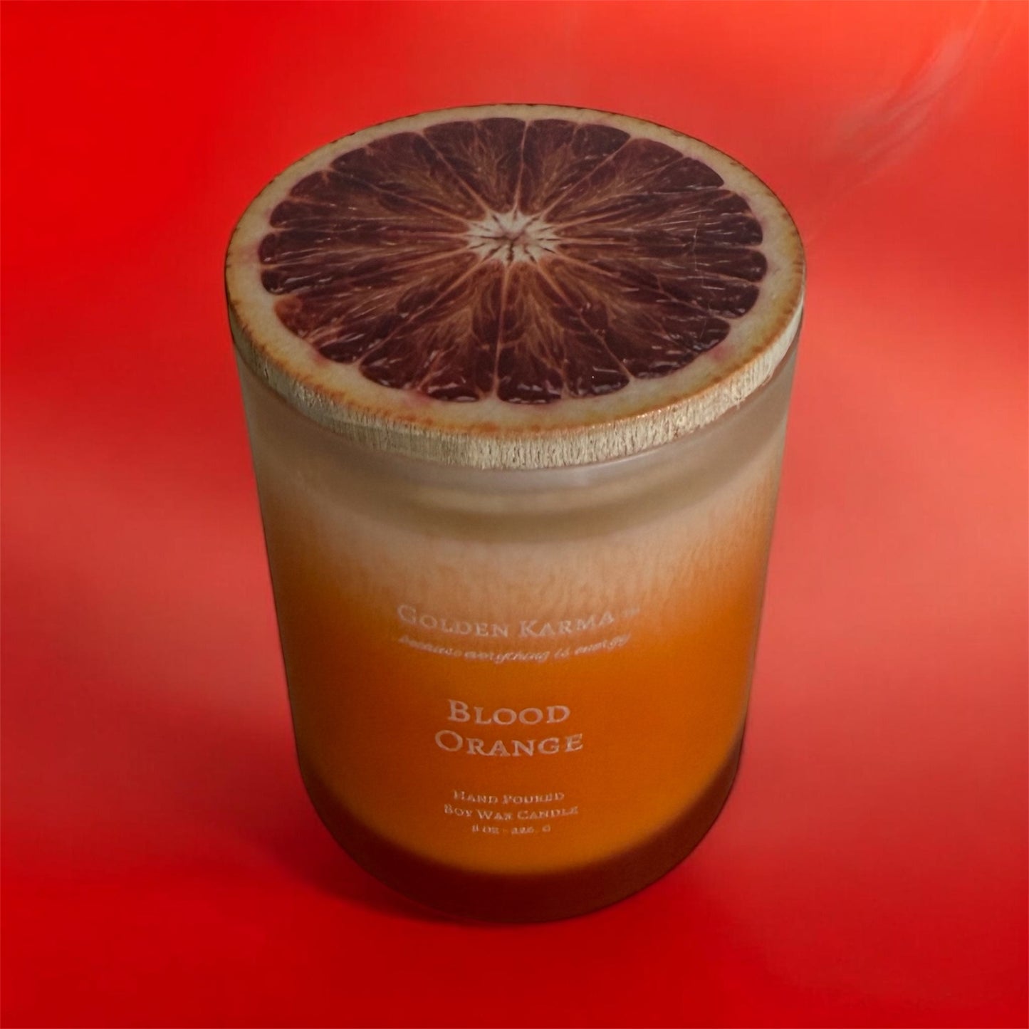 Blood orange 8oz Single Wick Soy Candle