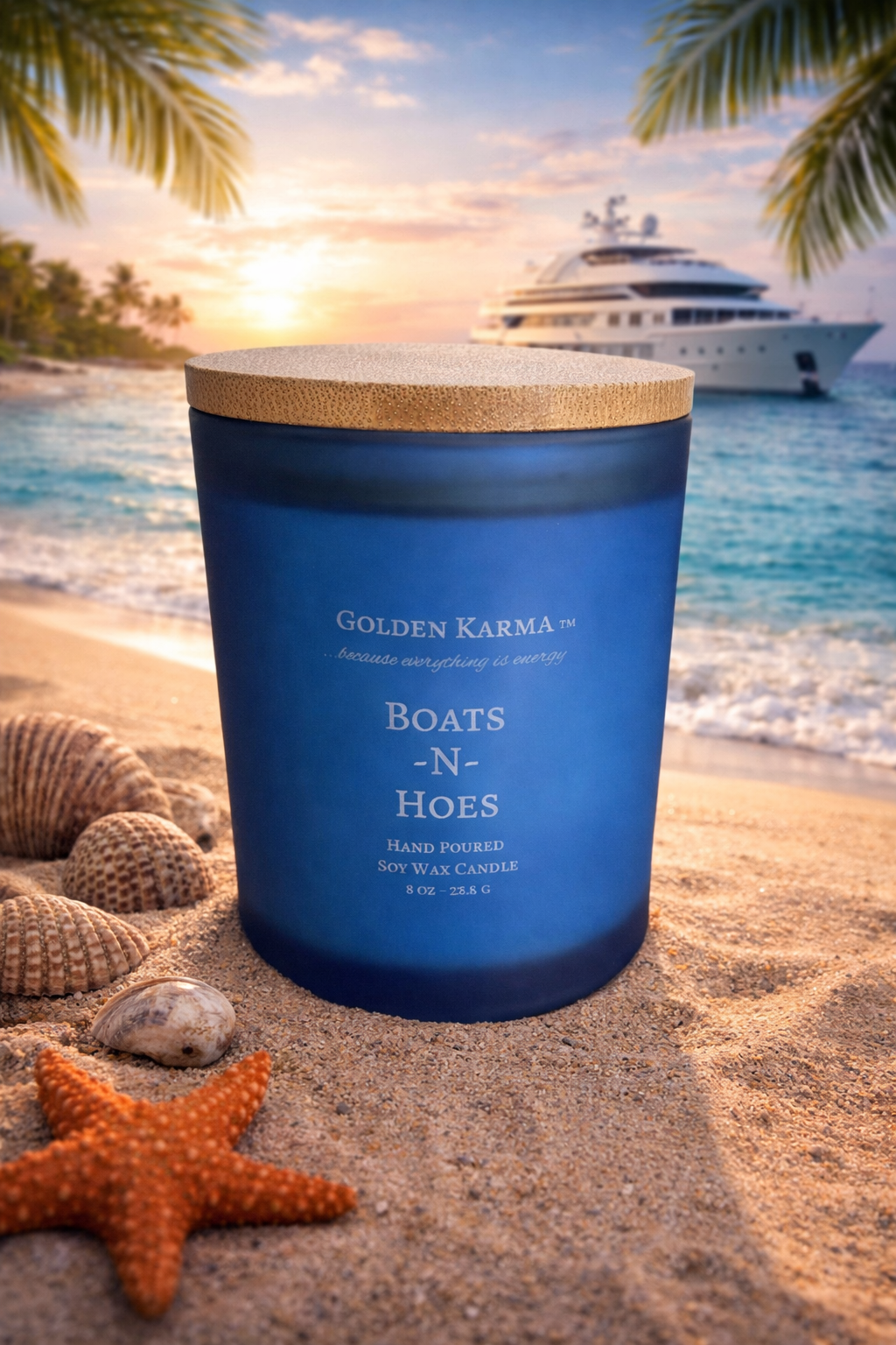 Boats -N- Hoes Single Wick 8 oz Soy Candle