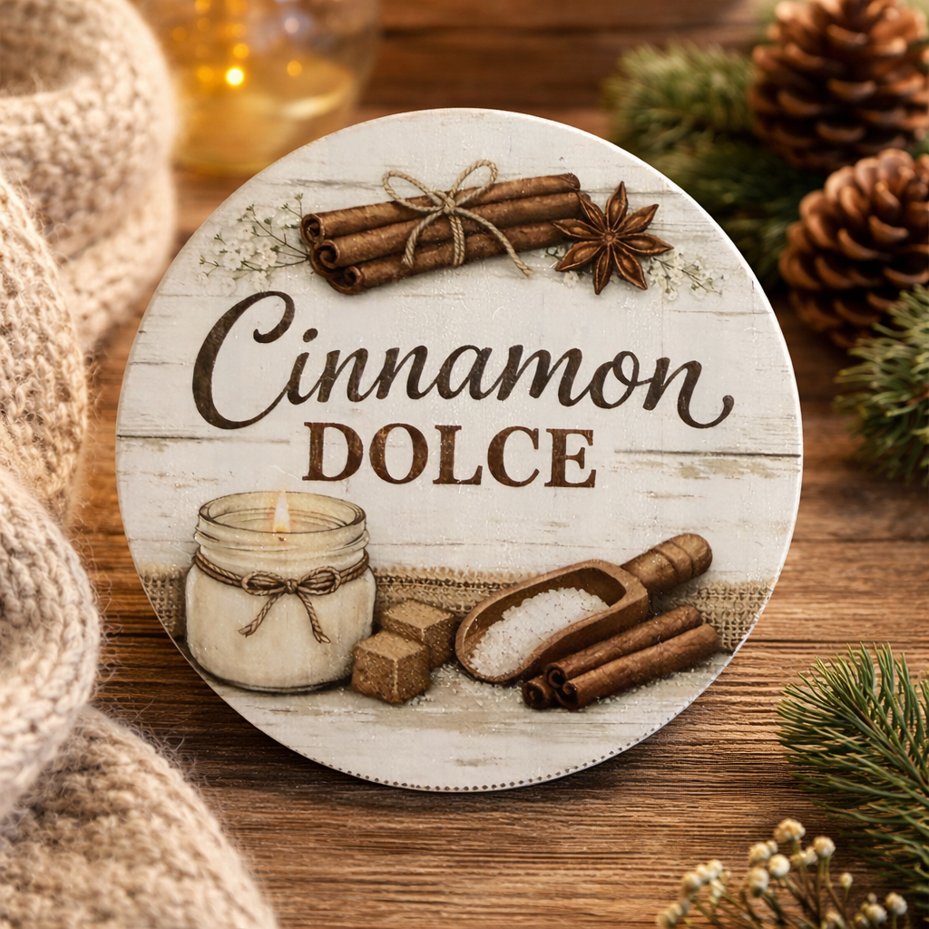Cinnamon Dolce Single Wick 8 oz Soy Candle