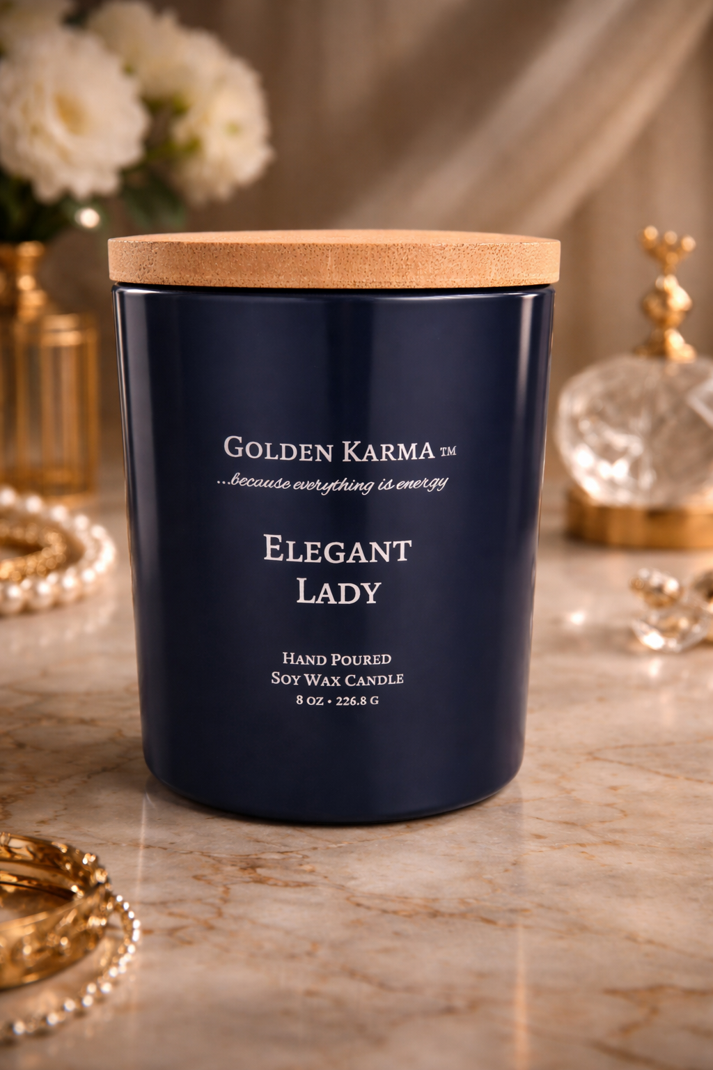 Elegant Lady 8oz Single Wick Soy Candle