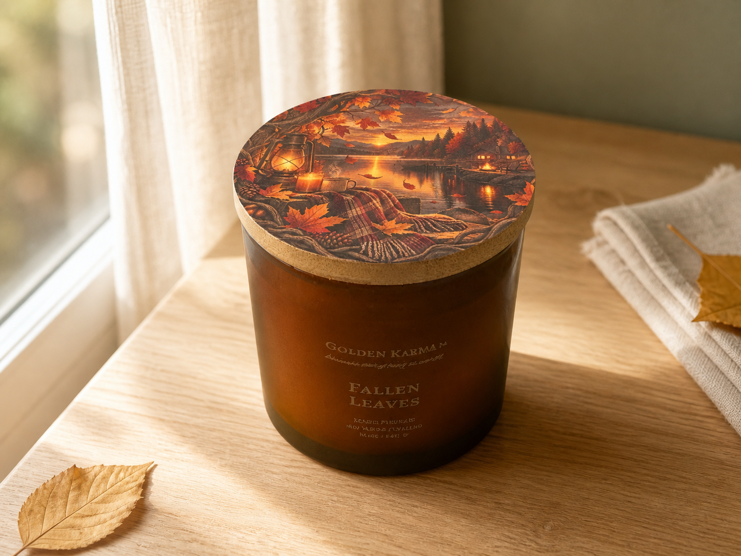 Fallen Leaves 8oz Single Wick Soy Candle