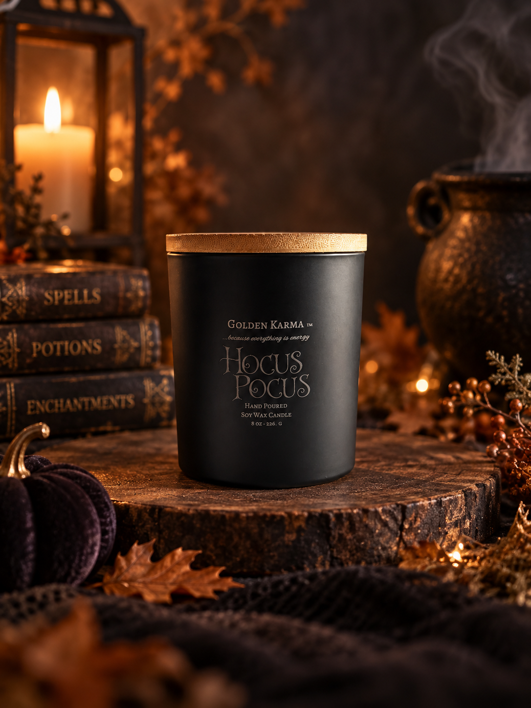 Hocus Pocus 8oz Single Wick Soy Candle