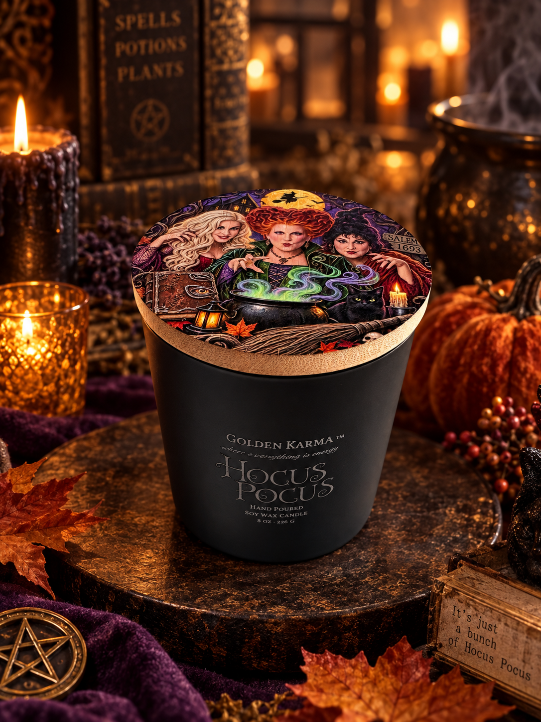Hocus Pocus 8oz Single Wick Soy Candle