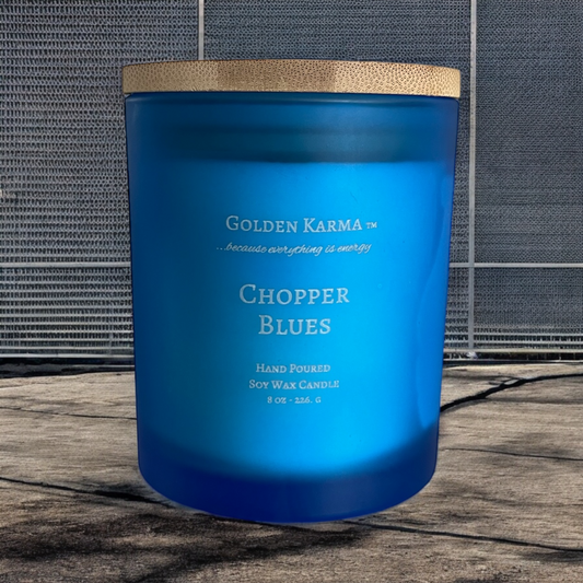 Chopper Blues Single Wick 8 oz Soy Candle