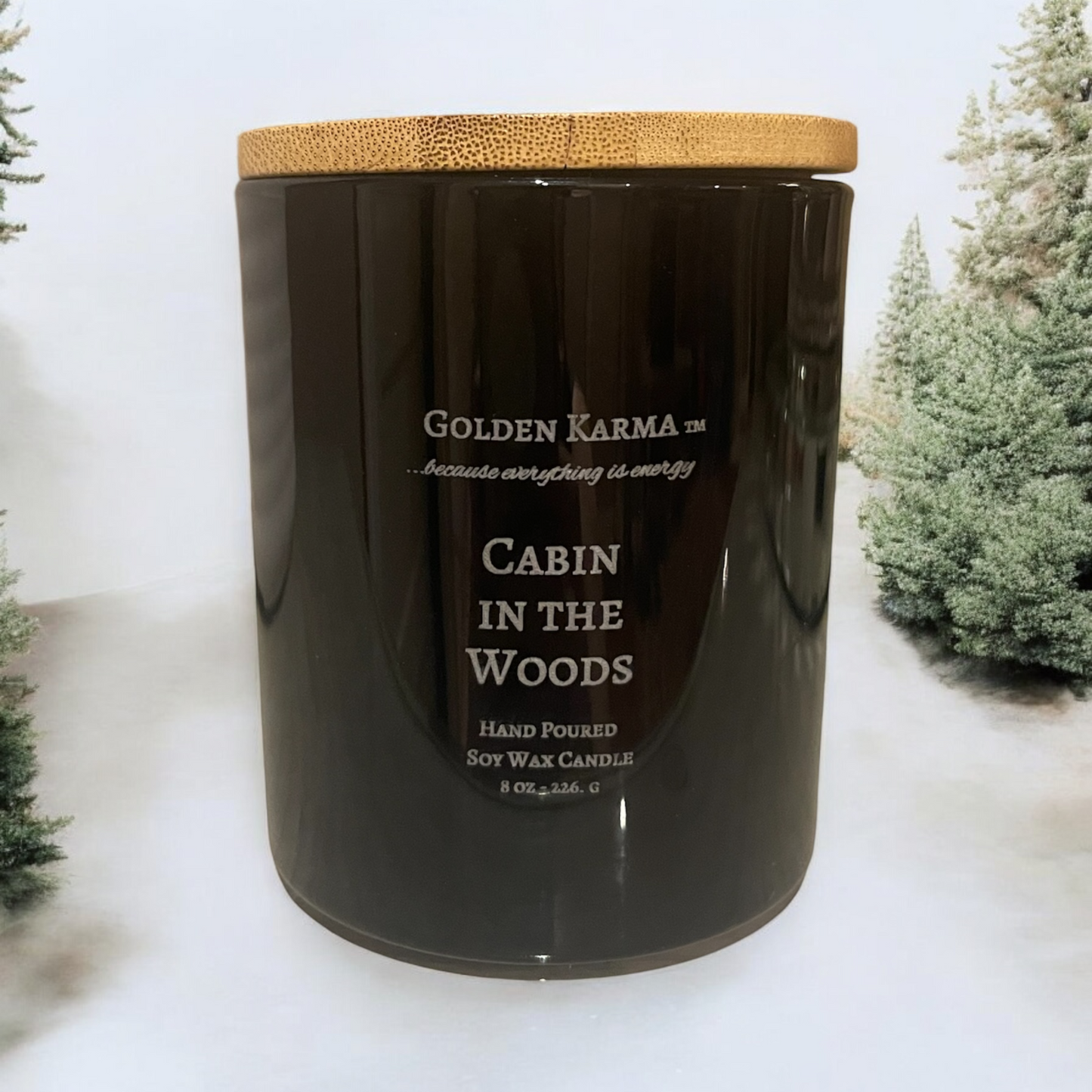 Cabin In The Woods 8 oz single wick Soy Candle