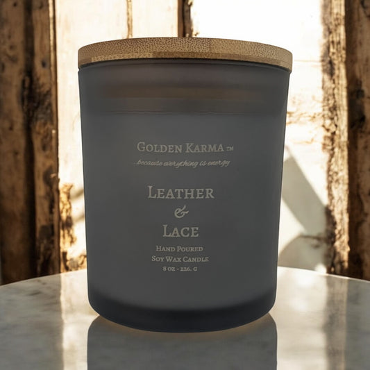 Leather & Lace 8 oz Single Soy Wick Candle