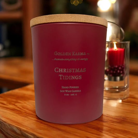 Christmas Tidings 8 oz Single Wick Soy Candle