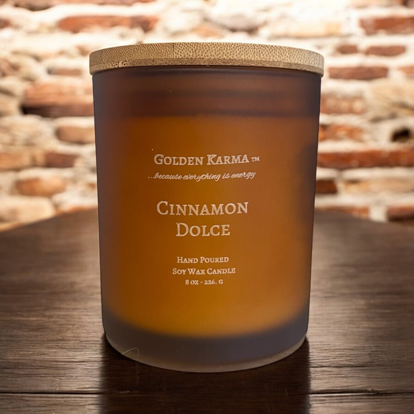 Cinnamon Dolce Single Wick 8 oz Soy Candle