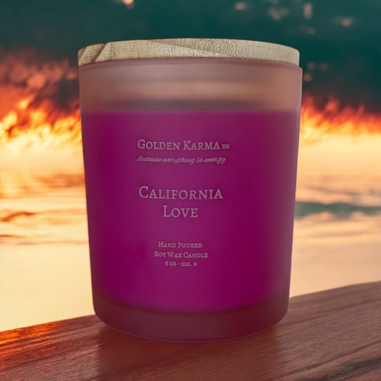 California Love 8 oz Single Wick Soy Candle