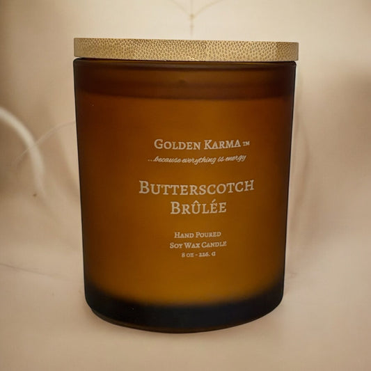 Butterscotch Brulee 8 oz Single Wick Soy Candle