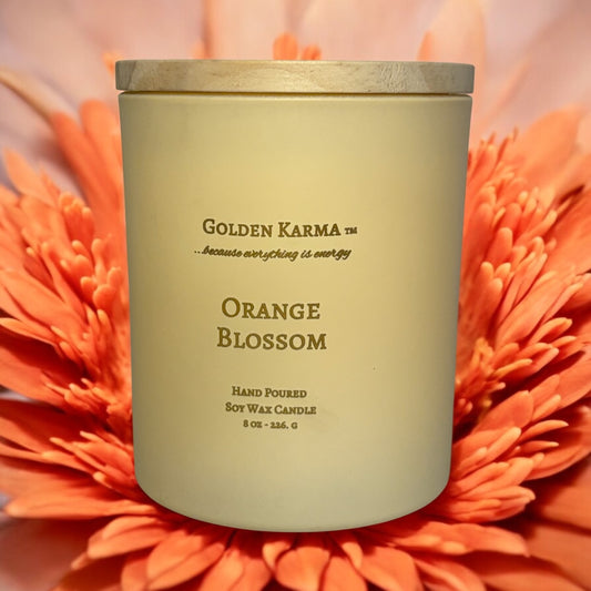 Orange Blossom 8 oz Single Wick Soy Candle