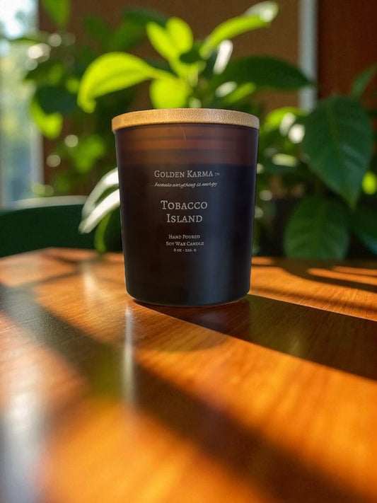 Tobacco Island 8 oz Single Wick Soy Candle