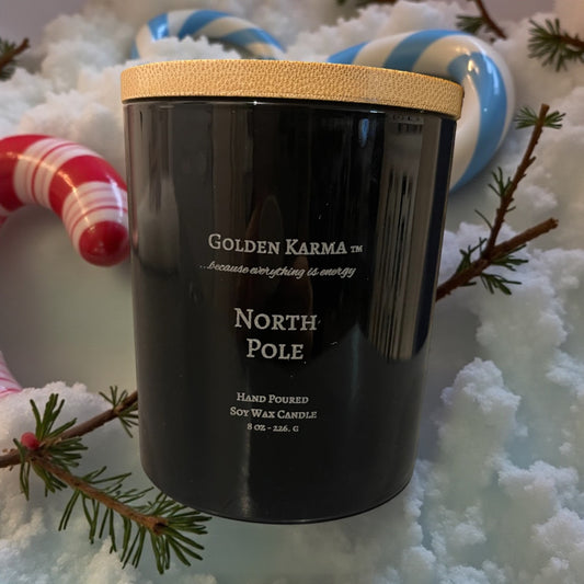 North Pole Single Wick 8 oz Soy Candle