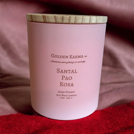 Santal Pao Rosa 8oz Single Wick Soy Candle