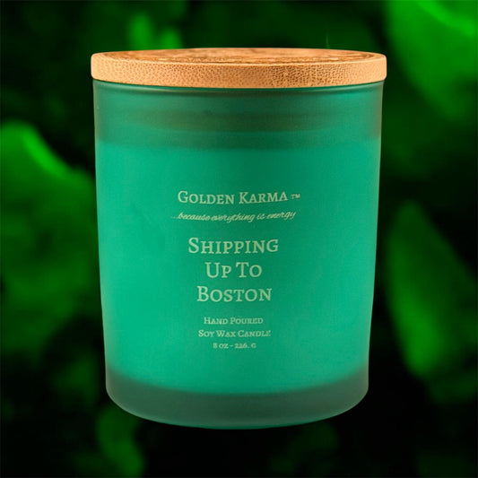 Shipping up to Boston 8oz Single Wick Soy Candle