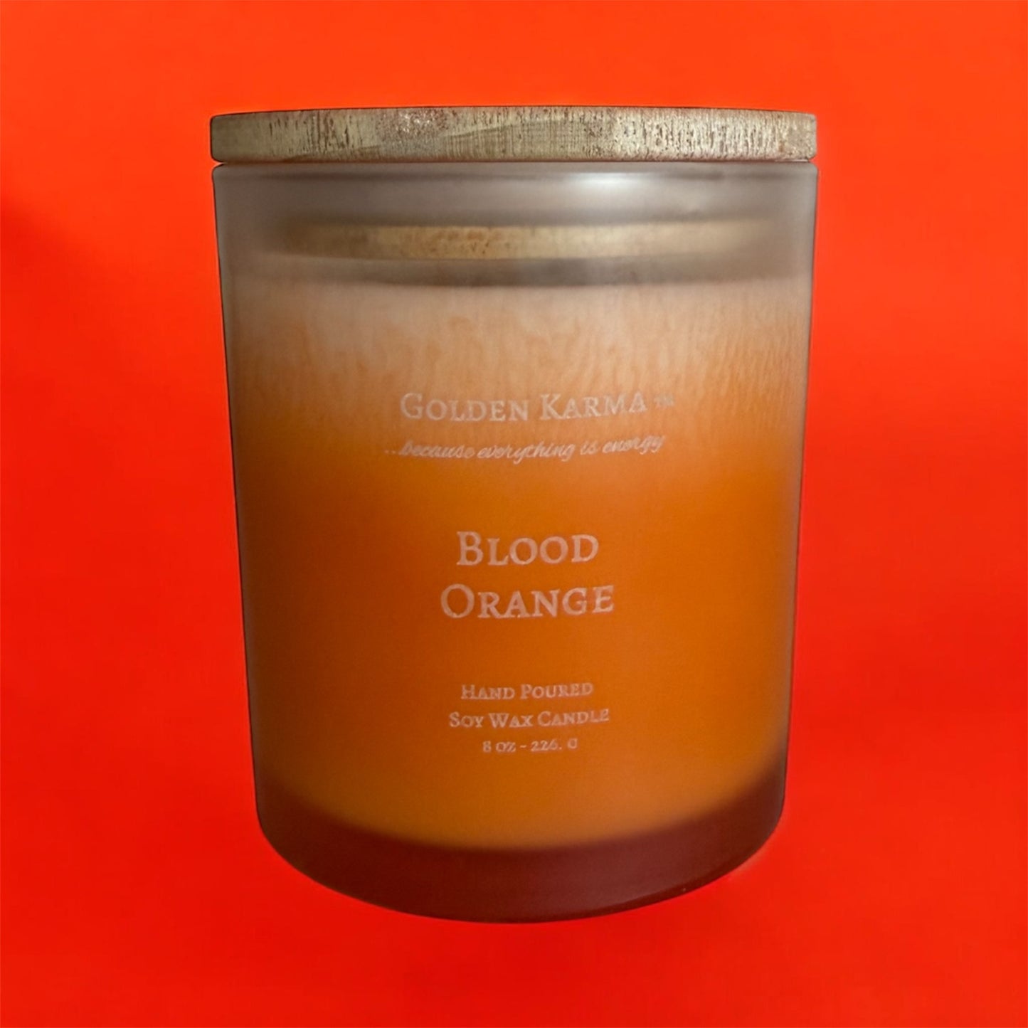 Blood orange 8oz Single Wick Soy Candle
