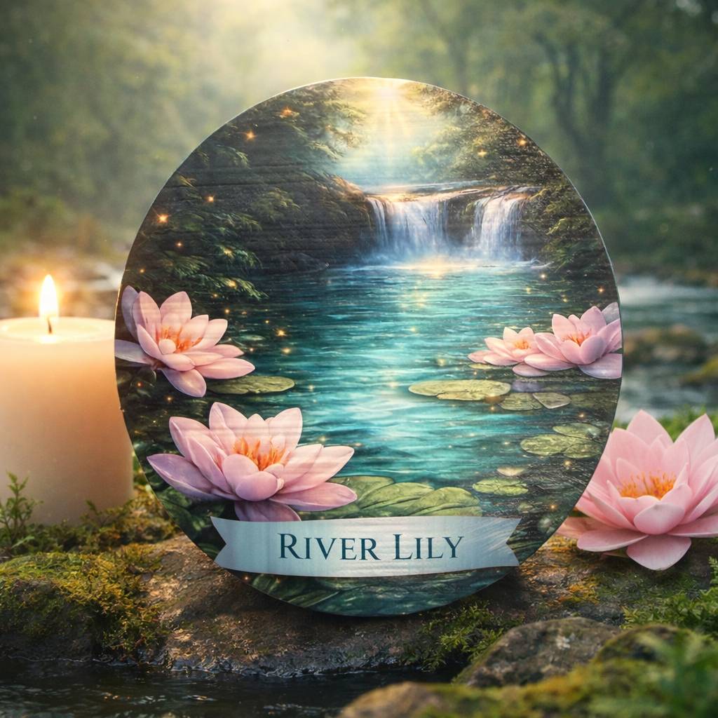 River Lily 8oz Single Wick Soy Candle