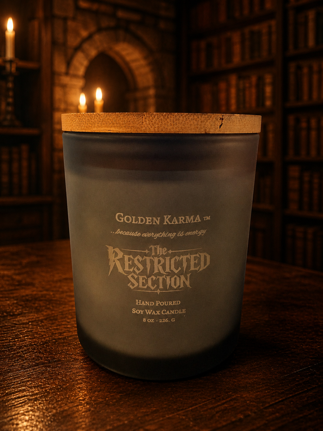 The Restricted Section 8oz Single Wick Soy Candle