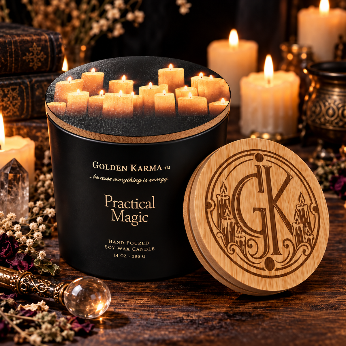 Practical Magic 14oz Three Wick Soy Candle